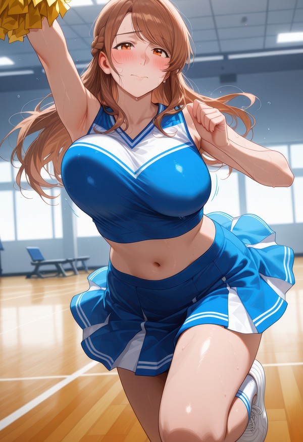 チアリーダーの人妻