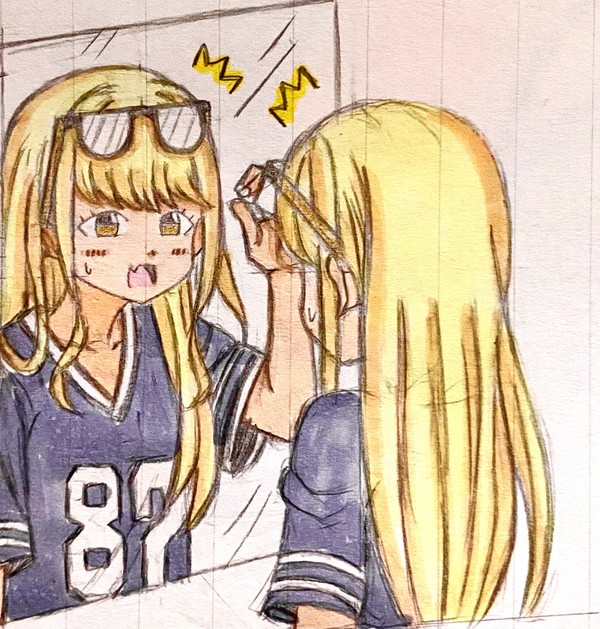藤田ことね(髪下ろしメガネ)