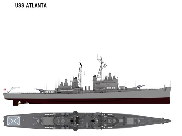軽巡ATLANTA改造の最終形
