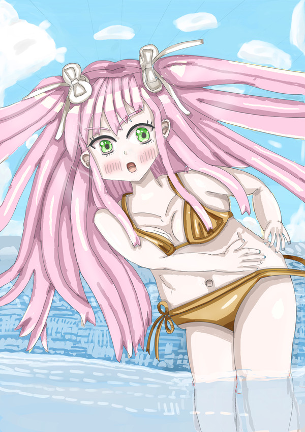 夏のバカンス絵（仮）