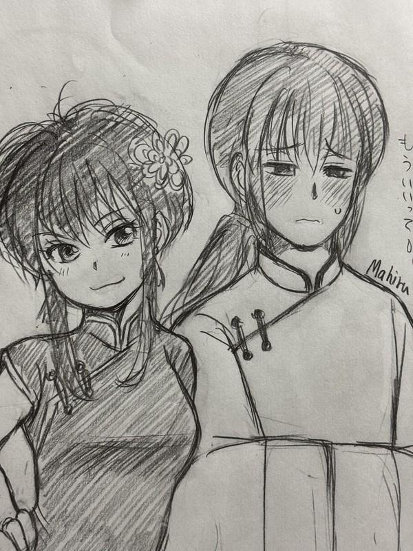 チャイナ服な二人