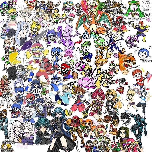 スマブラSP絵茶合作