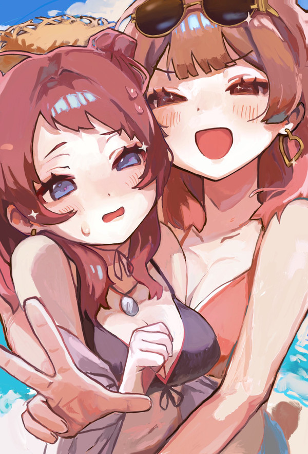 お姉ちゃんと海！！