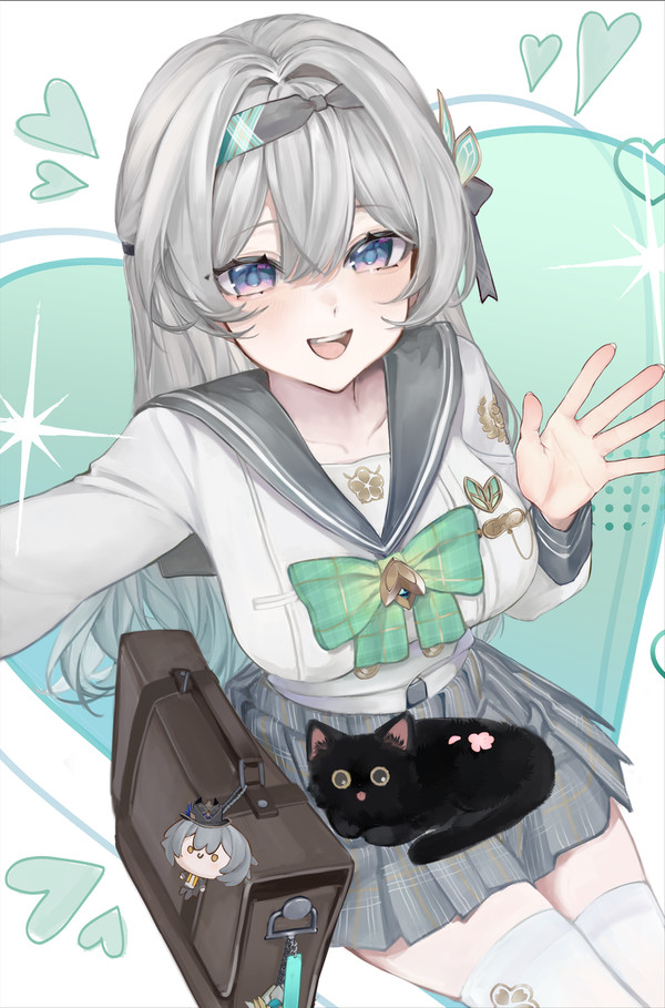 "見て！ねこだ！"