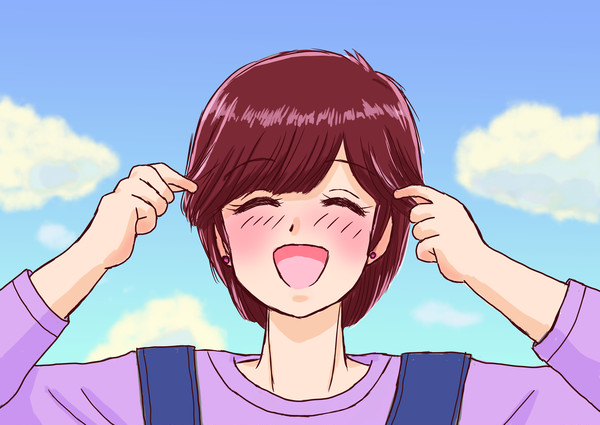 ショートにしたサクラ
