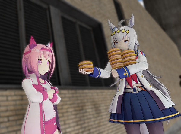 Haru Urara and Oguri Cap