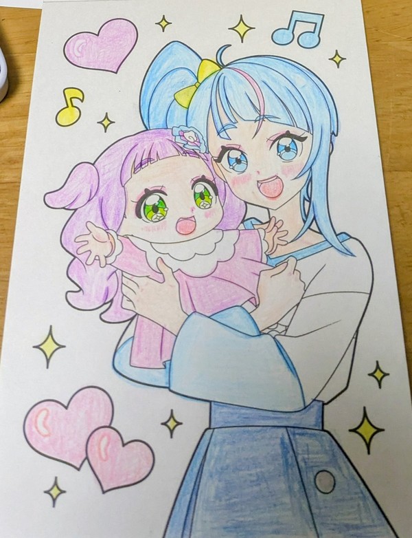 幼子を抱く少女