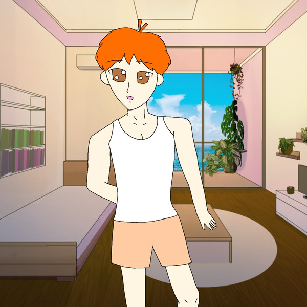 下着の姿の僕