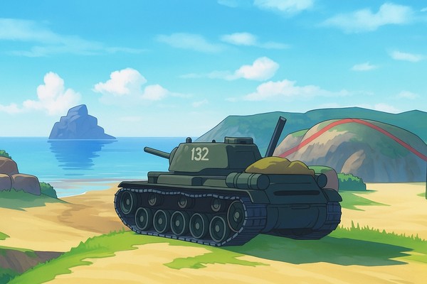 KV-1 At beach