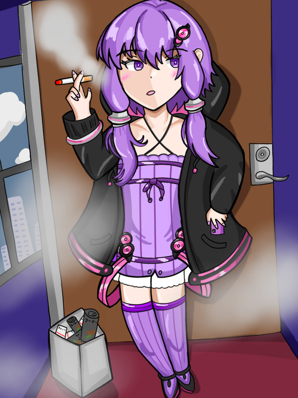 休憩中のゆかりさん