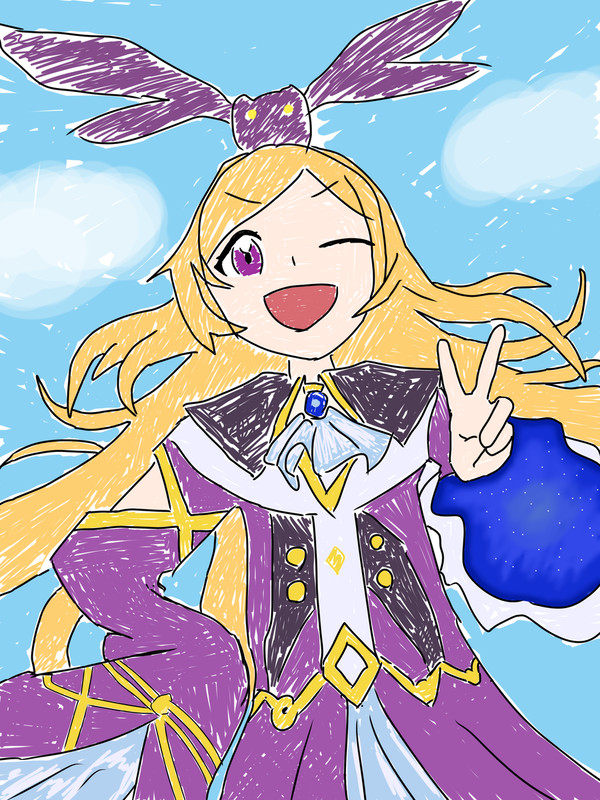 ピースするドラ〜〜！！