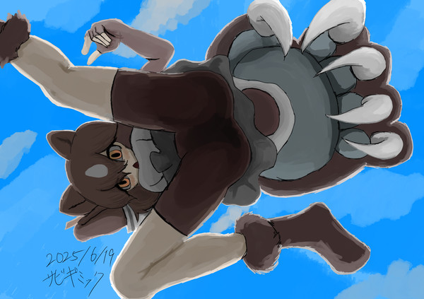 空は熊色