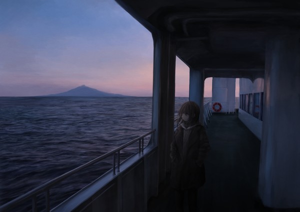 紫の海
