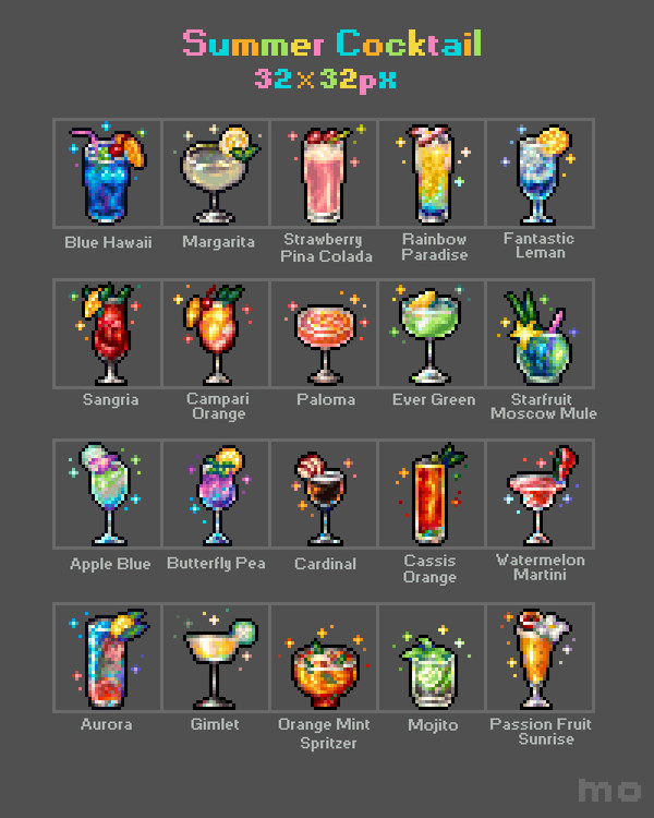 Summer Cocktail🍉🍸🍷🍹🍊