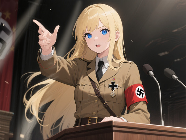 第三帝国の指導者ヒトラーのナチスによる女性化