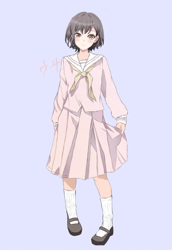 燈ちゃんにピンクのスカートを着せてみました