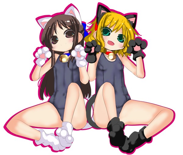 猫耳スク水ももあり