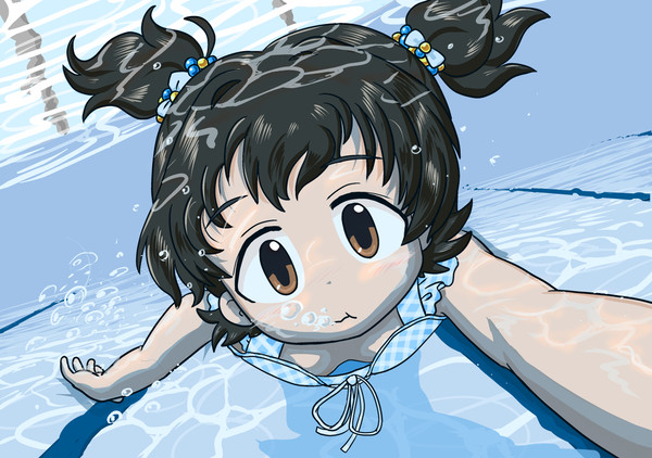 プールでピース！なみりあちゃん