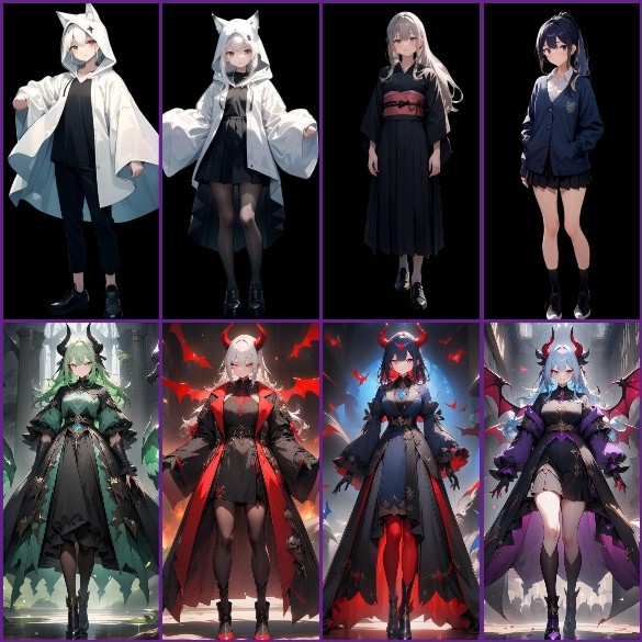 キャラたちの契約した悪魔(上下)