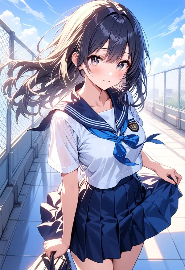 女子高生と登校
