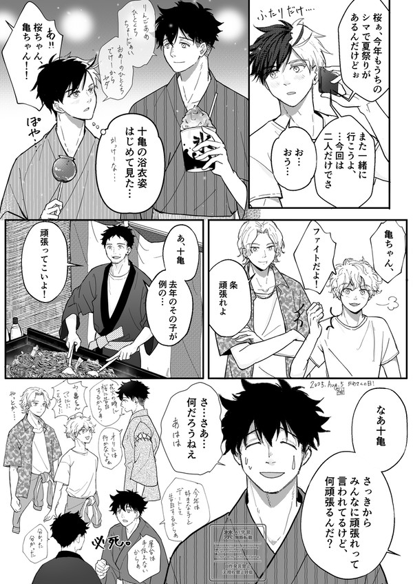 かめさく記念日漫画とその続き