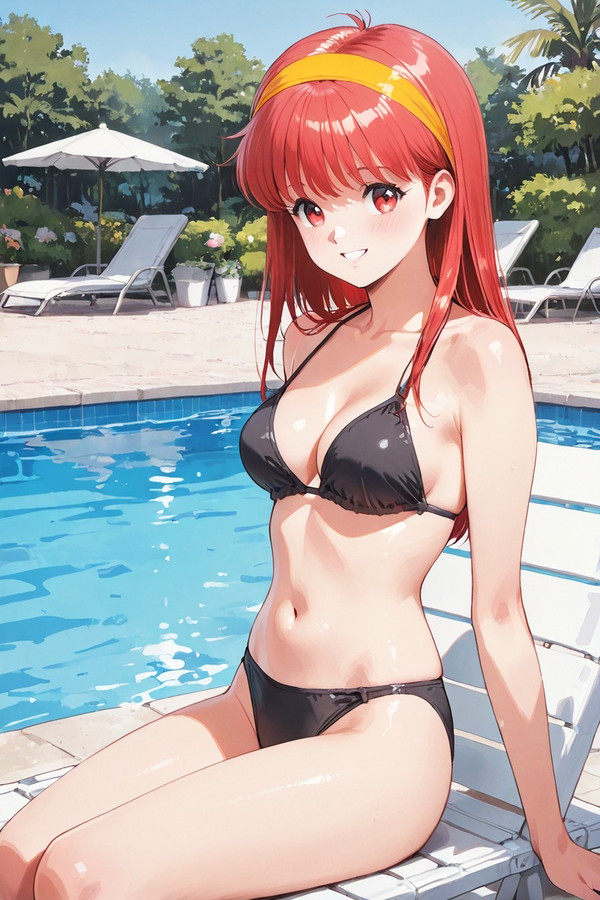 詩織「黒い水着って、なんか大人っぽいでしょ💕」