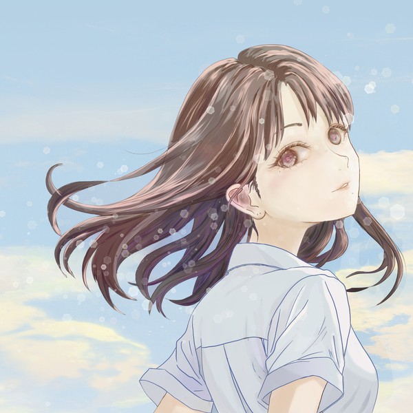 振り向く女性