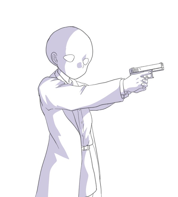 トレスフリー:銃を構える女子