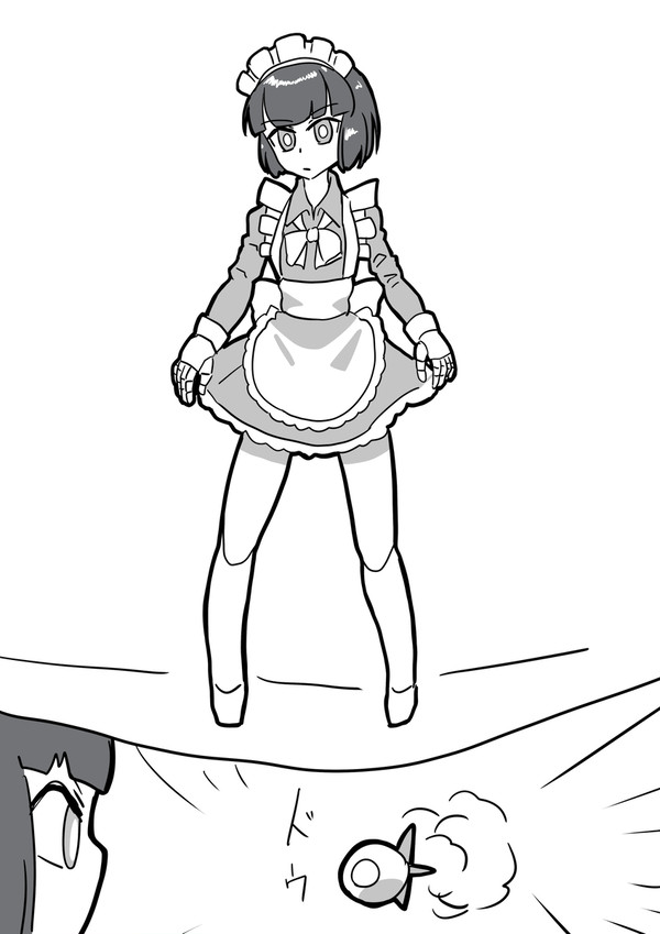 防御力が高いメイドロボ