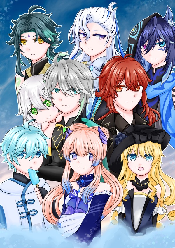 原神の推しキャラ描いてみた