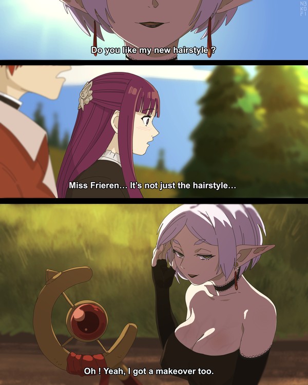 Frieren, New Hairstyle