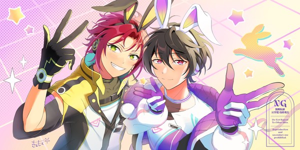 うさ耳🐰真緒&凛月