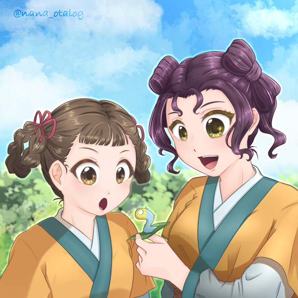 小蘭と子翠とニャ〇キの謎コラボ