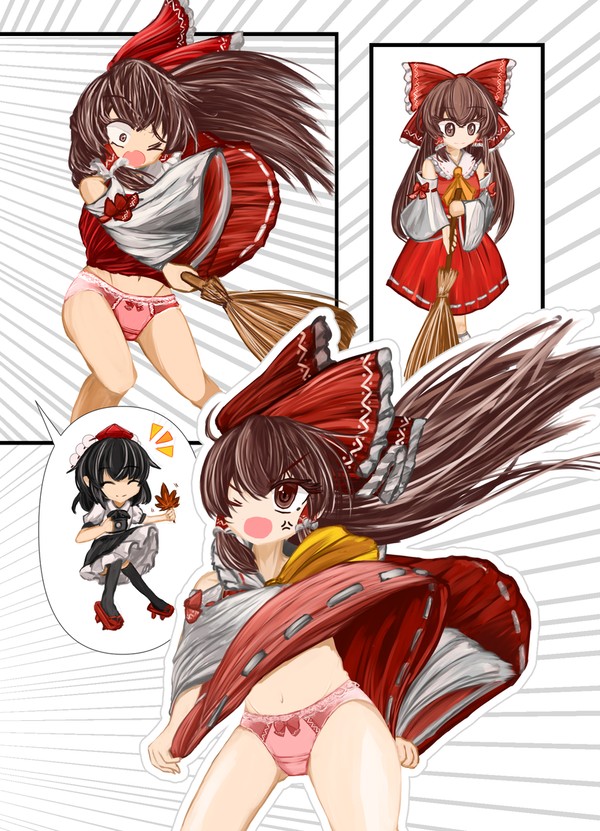 あやちゃんのイタズラと、霊夢の反射結界