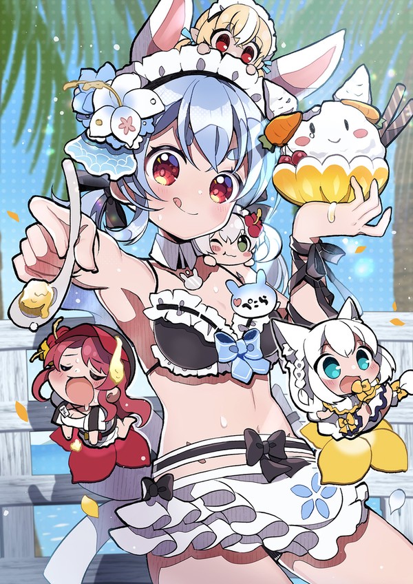 もぐもぐっ、しあわせビーチ♪