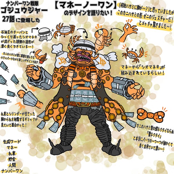 ゴジュウジャーの敵描いてみた8月24日
