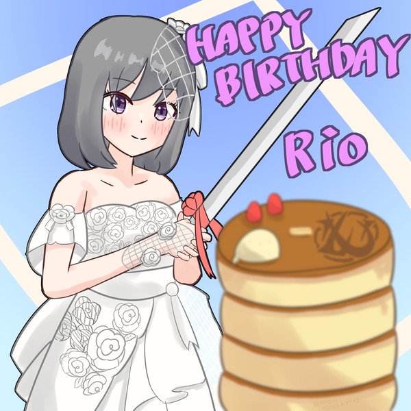 神崎莉央誕生日イラスト2025