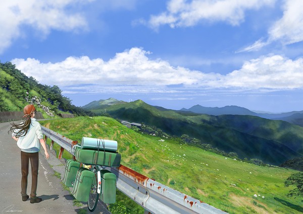 天狗高原を望む