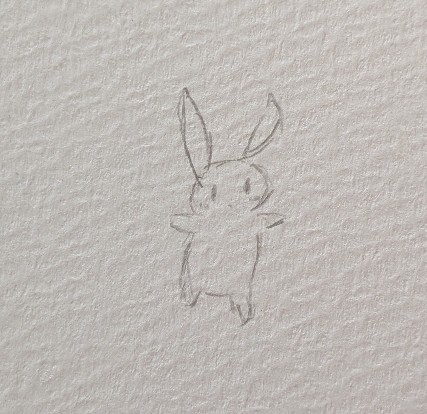 踊り出しそうなうさぎ
