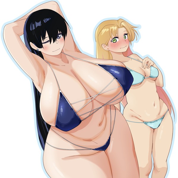 凪さんと瑠璃の水着