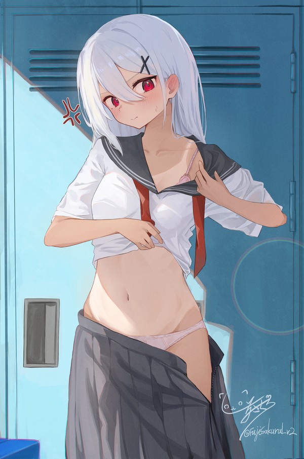日焼けの白髪ちゃん🤍