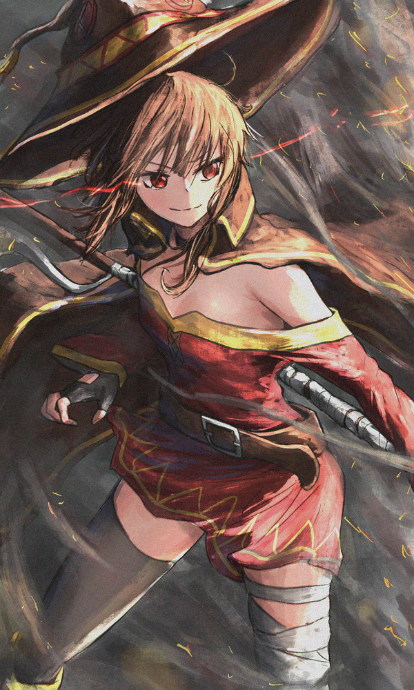 爆裂魔法をぶっ放してイケメンになるめぐみん