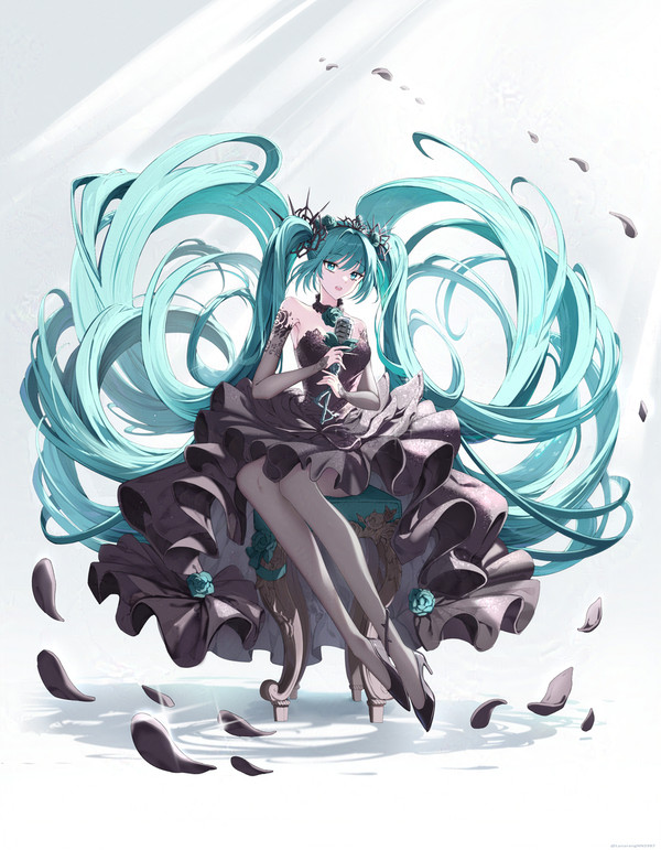 🖤黒薔薇 初音ミクリターチングして再アップ