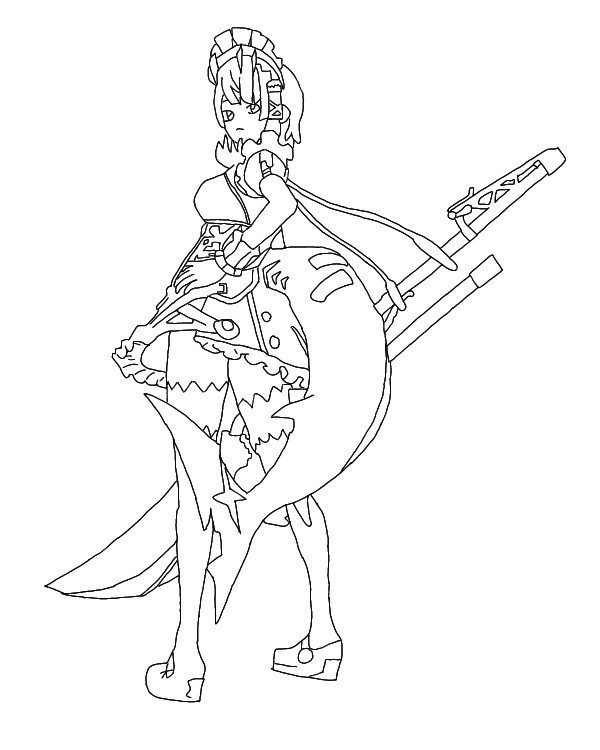 エレン・ジョー 線画