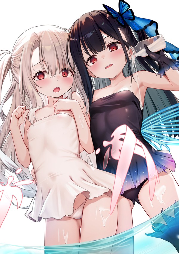 イリヤと水着ミユ
