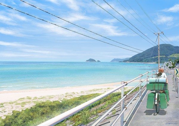 海沿いの道