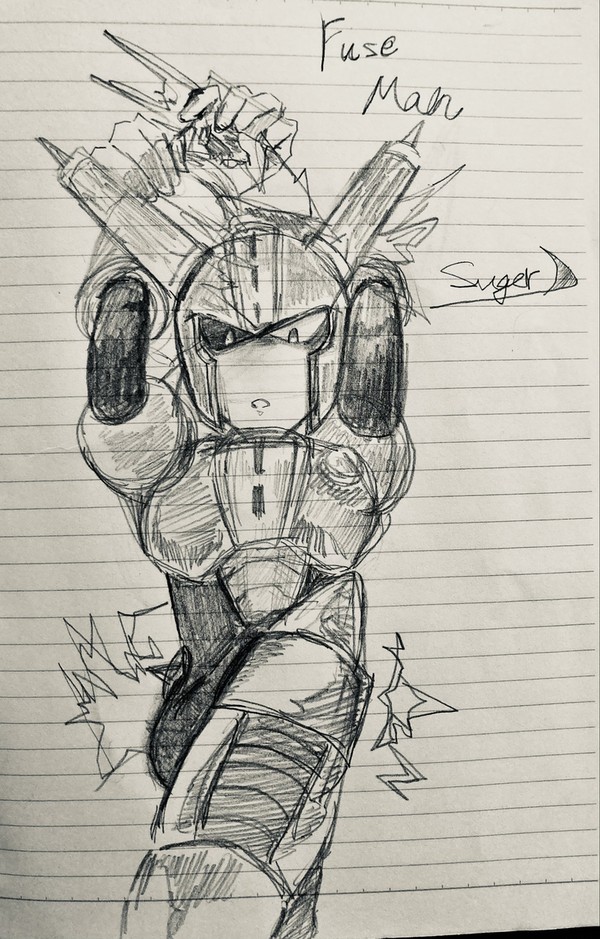 【落書き】鉛筆のみで描いたヒューズマン