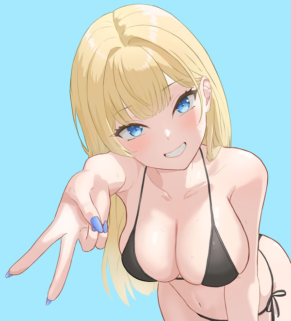 水着のギャルピース