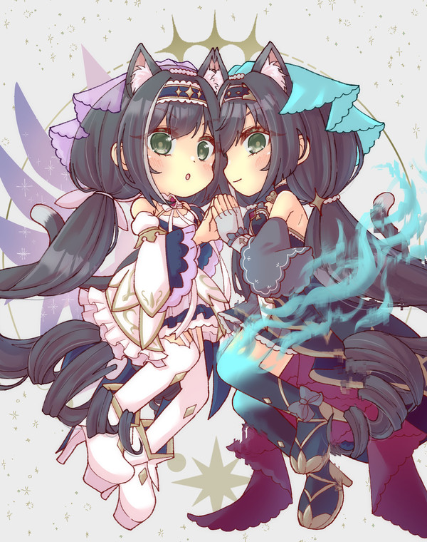 白キャルちゃんと黒キャルちゃん