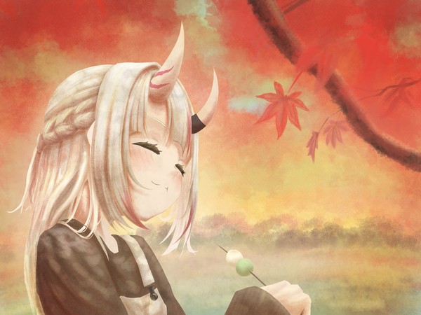 お団子もぐもぐなきり